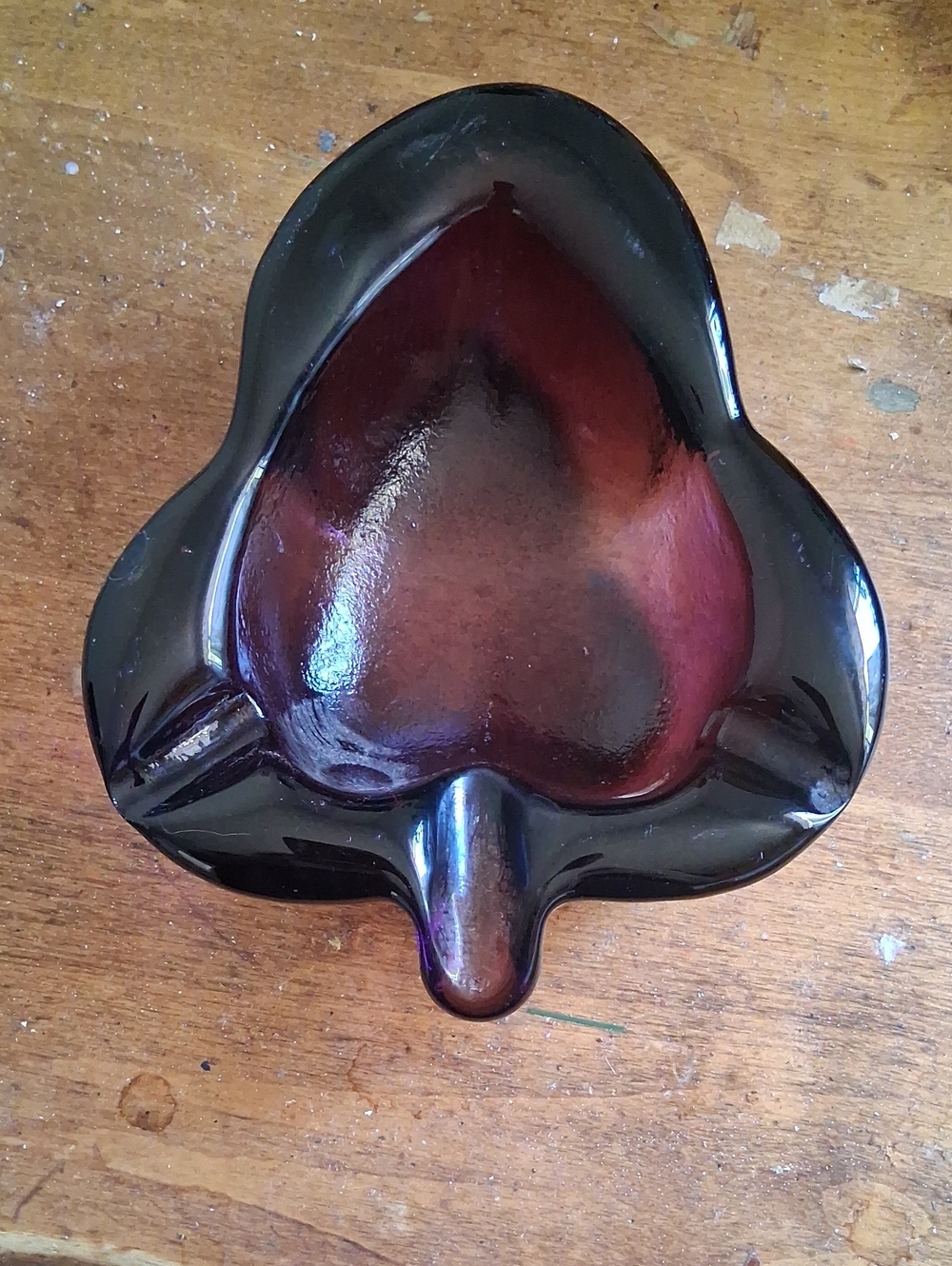 Vintage Imperial Clover Glass Ashtray 1960's
